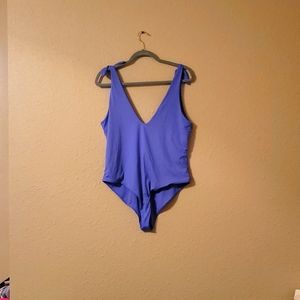 Lilac one piece bathing suit